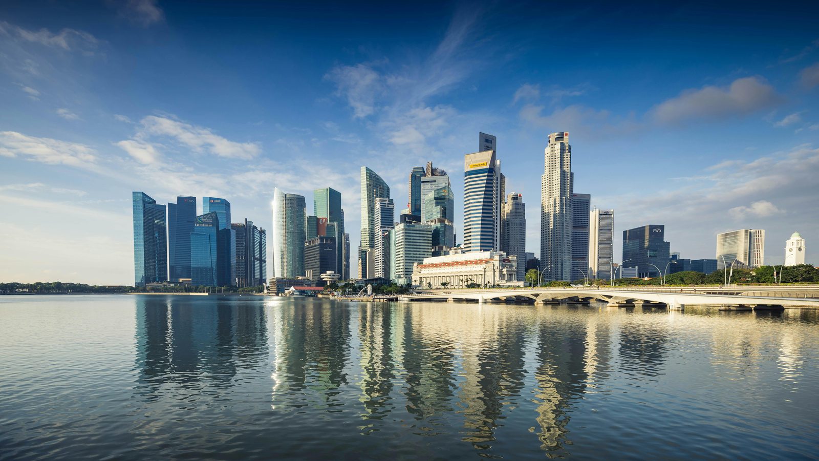 Singapore Marina Bay skyline, representing AI-driven property search