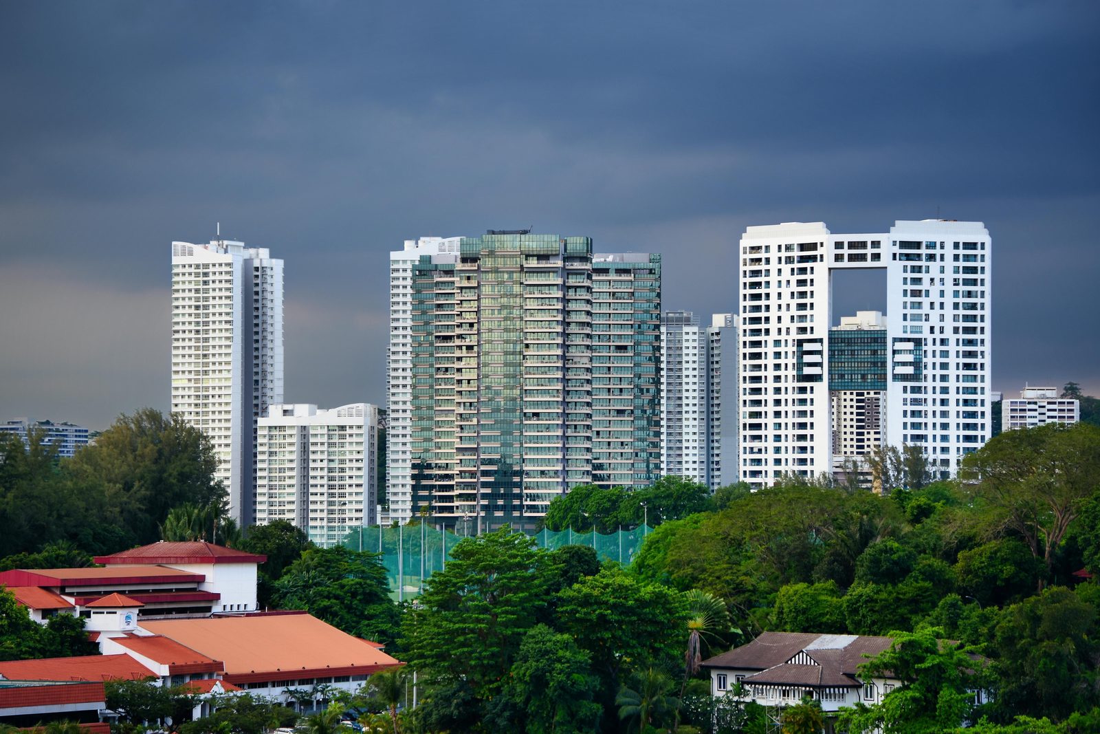 Singapore private condominium towers, representing a pre-launch campaign